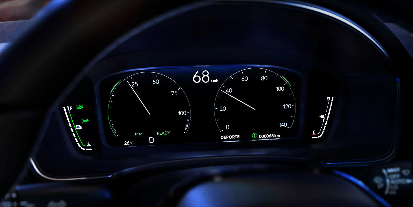 dalton-honda-civic-hybrid-tablero Dalton Honda Civic Hybrid 2025, vista del tablero