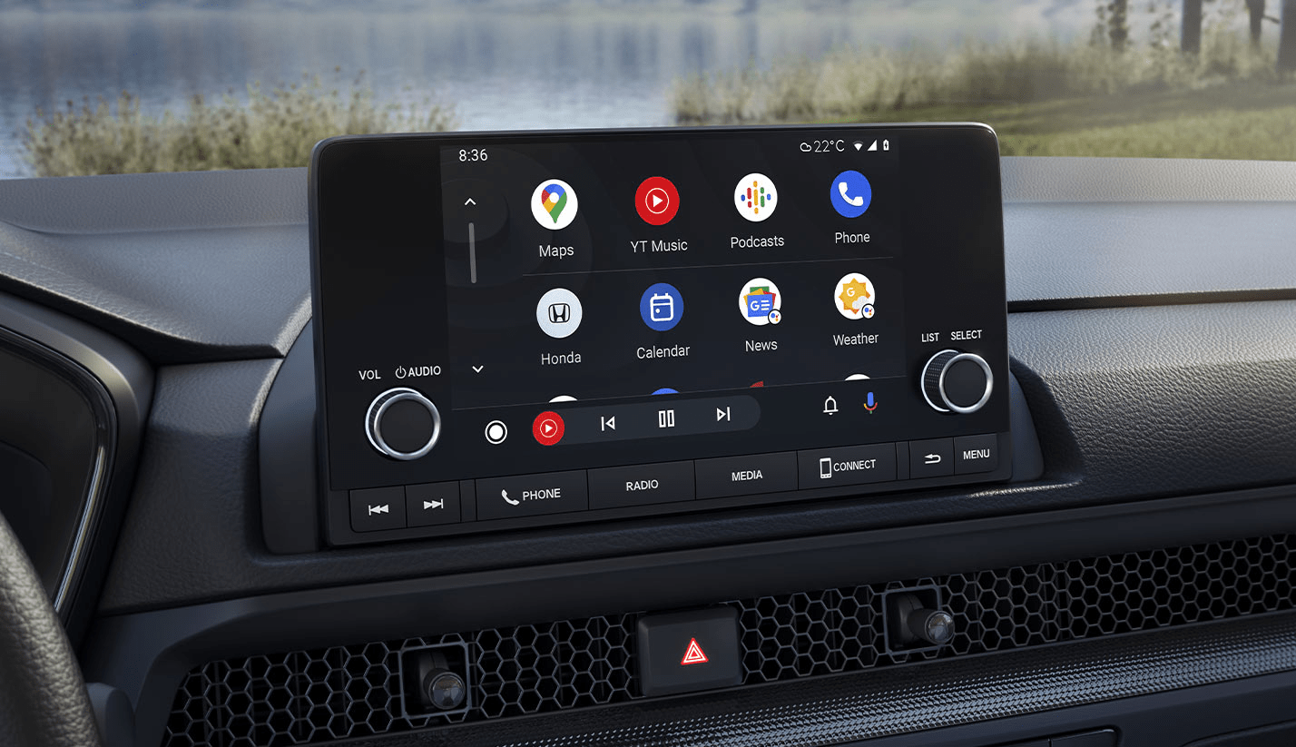 Dalton Honda CR-V Hybrid, vista de la pantalla de infoentretenimiento con interfaz moderna y funcional